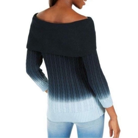 Tommy Hilfiger blue ombré cable-knit sweater small - Picture 4 of 7